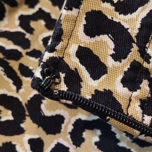 Talbots Leopard Print Lined Straight Mini Skirt Size 2 - Picture 6 of 11